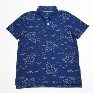 Kids Toddler Shark Polo Shirt Size: (6-7)